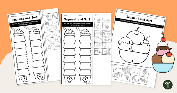 Go to Count and Sort the Sounds Worksheet Pack teaching resource
