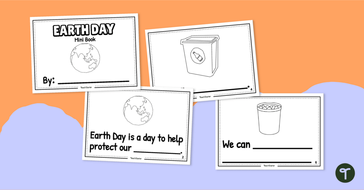 Earth Day Mini Book teaching resource