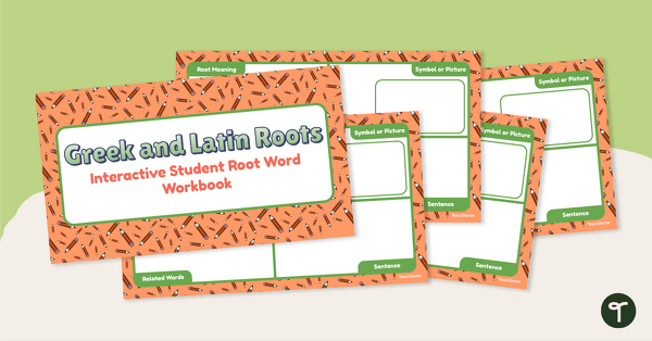 Go to Greek and Latin Roots- Vocabulary Notebook teaching resource