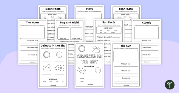 Go to Objects in the Sky – Mini Workbook teaching resource