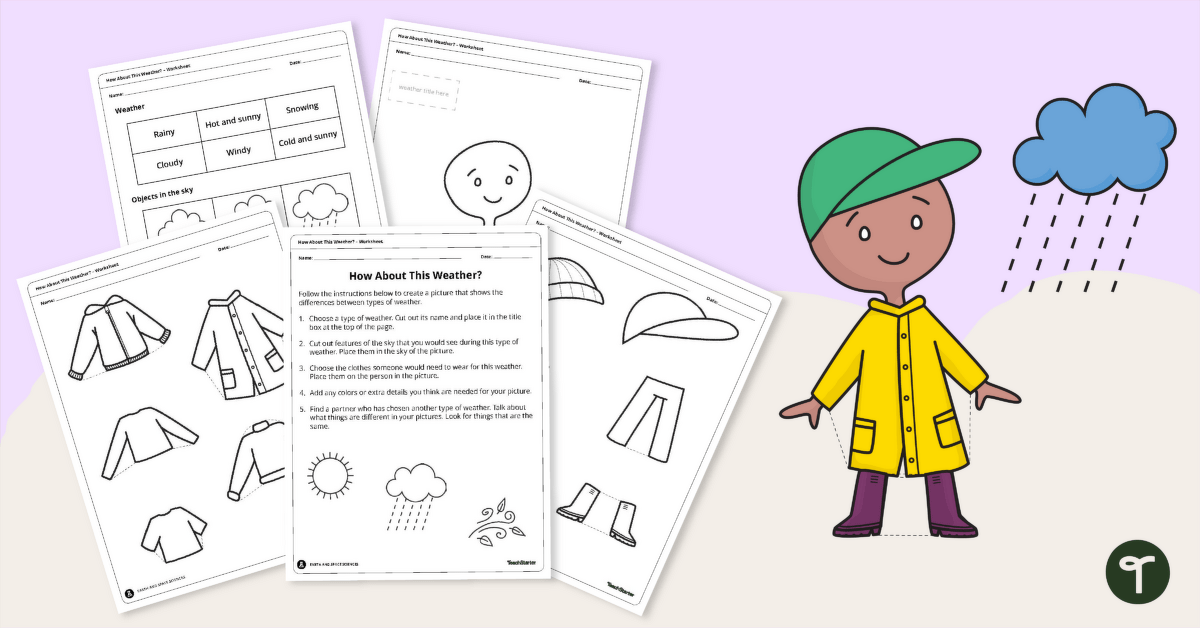 How About This Weather? -  Worksheet teaching resource