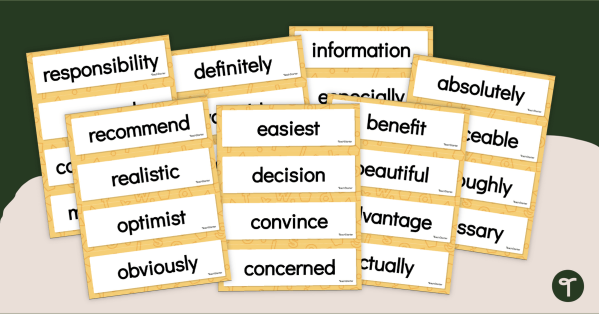 Persuasive Vocabulary Word Wall teaching resource