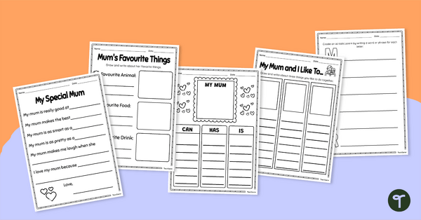 Mother's Day Worksheets teaching resource
