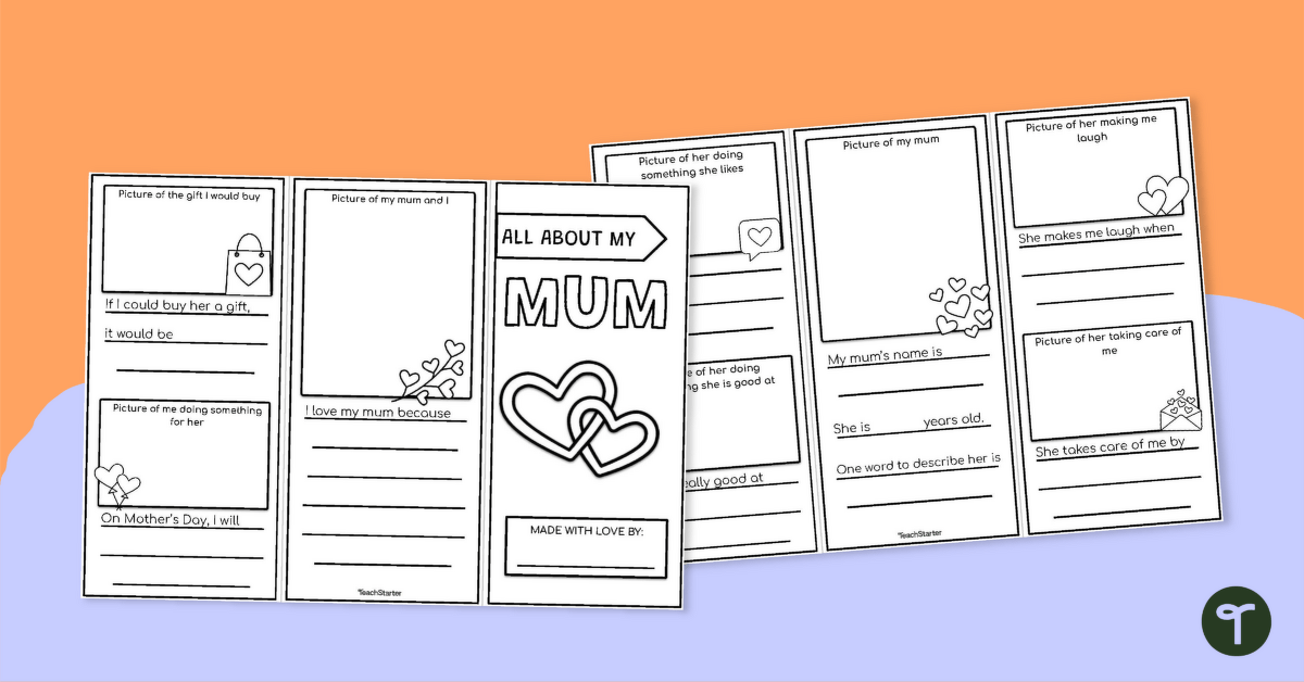 Mother's Day Brochure Activity teaching resource