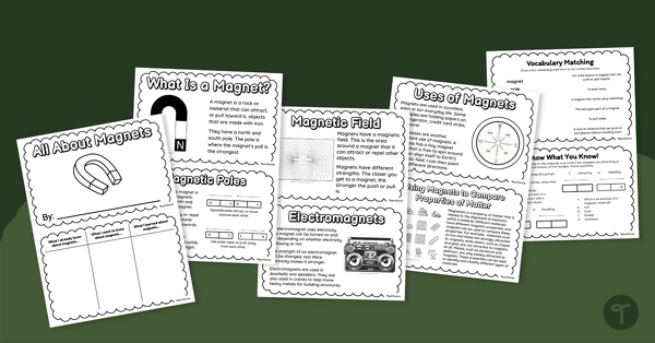 Magnetism Worksheets  Magnets science, Magnet science experiment, Free  science worksheets