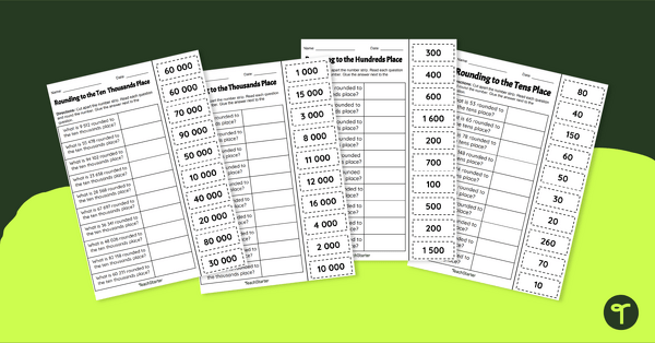 Go to Rounding Numbers Cut and Paste - Worksheets teaching resource