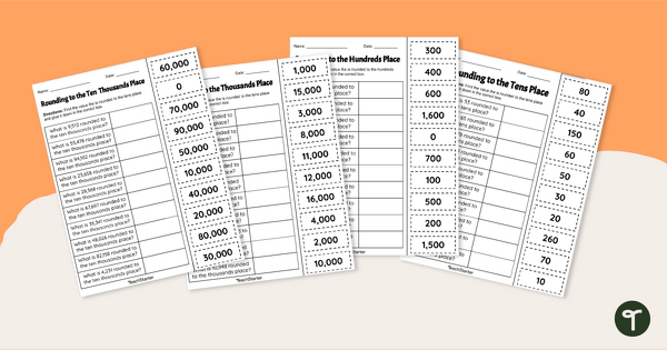 Go to Rounding Worksheets - Cut and Paste teaching resource