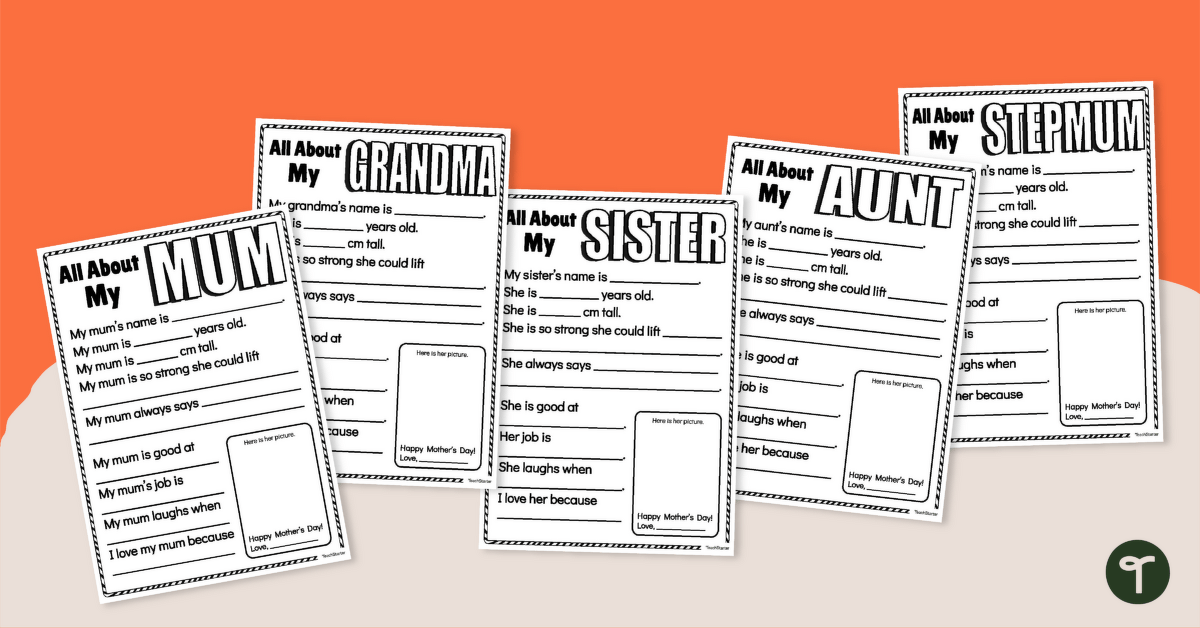 Mother's Day Questionnaires teaching resource