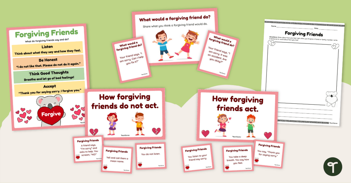 Forgiving Friends – Character Education Activities teaching resource