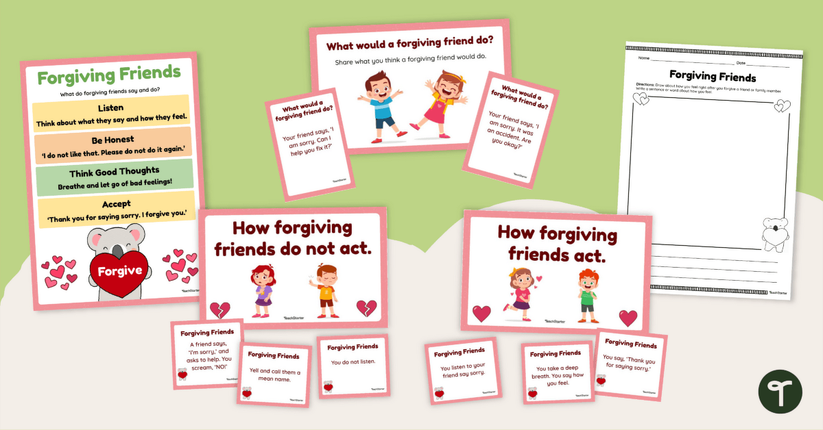Forgiving Friends – Social Emotional Learning Activities teaching resource