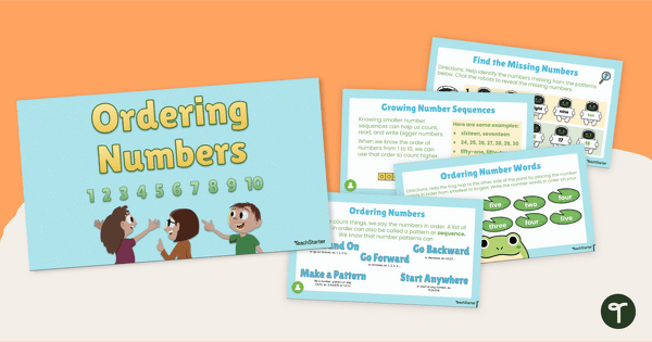 Go to Ordering Numbers PowerPoint teaching resource