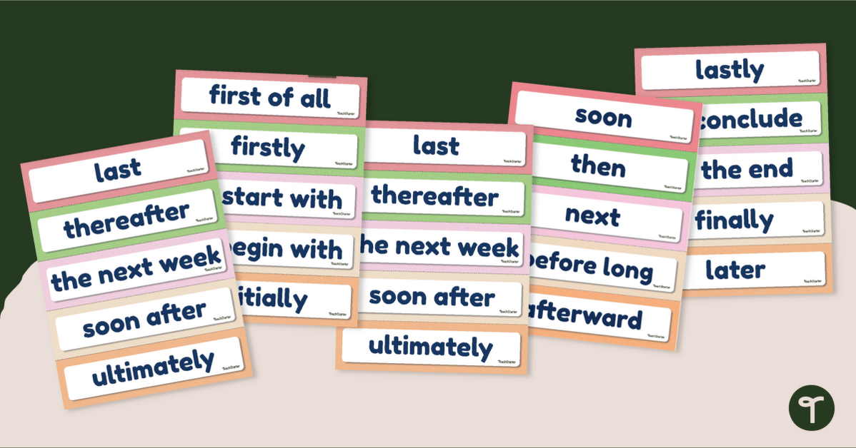 Vocabulary Cards for Kindergarten, 1st, 2nd grade Writing Center