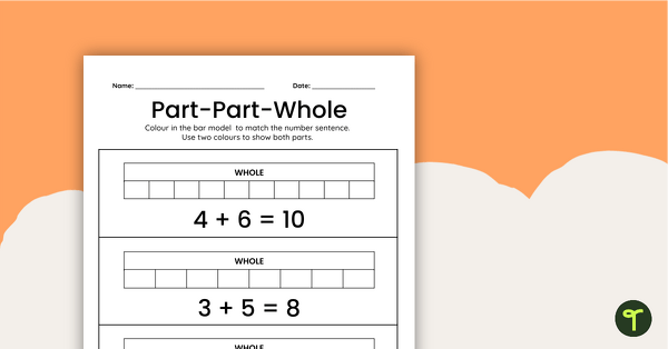 Image of Part-Part-Whole Addition and Subtraction Worksheets