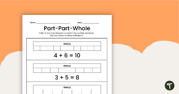 Part-Part-Whole Addition and Subtraction Worksheets teaching resource