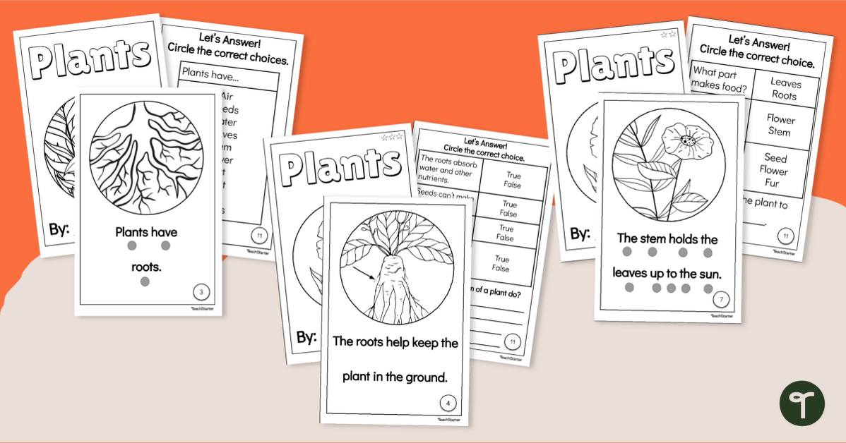Parts of a Plant Mini Books K-2 | Teach Starter