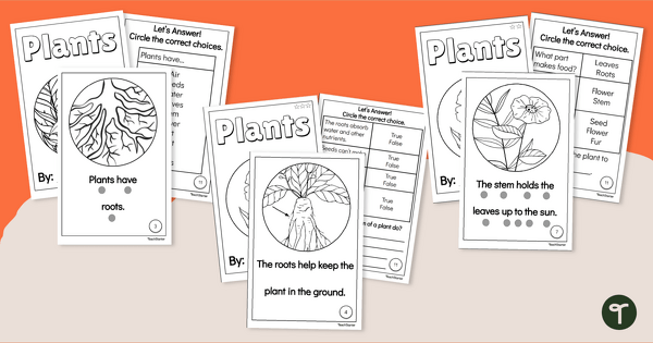 Parts of a Plant Mini Books K-2 teaching resource