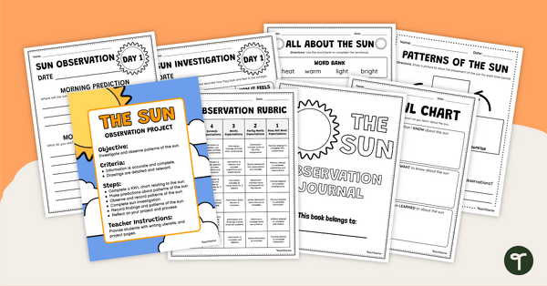 Sun Observation Project teaching resource