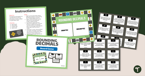 Image of Rounding Decimals Board Game