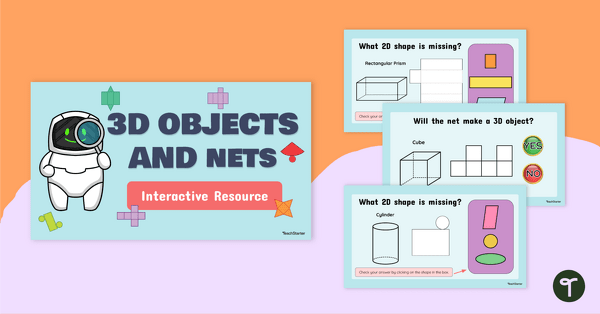 Go to 3D Objects and Nets - Interactive Activity teaching resource