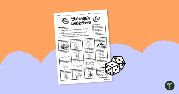 Image of Water Cycle Printable Game