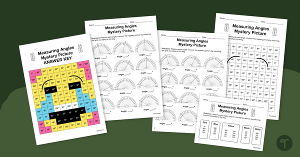 Go to Measuring Angles – Mystery Picture Worksheet teaching resource