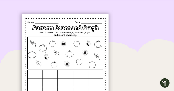 Go to Autumn Count and Graph Worksheet teaching resource