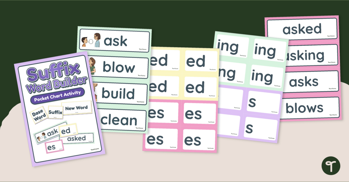 Suffix Word Building Activity teaching resource