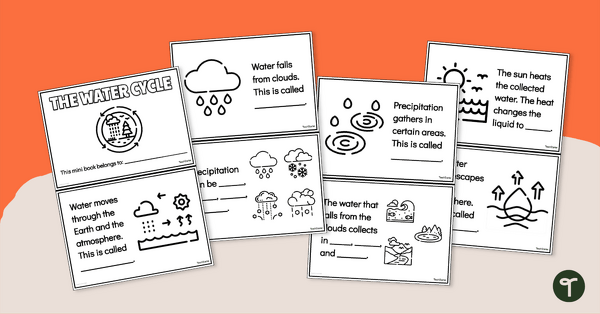 Go to Water Cycle Mini-Book (Simple) teaching resource