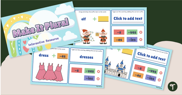 Go to Make It Plural - Interactive Activity teaching resource