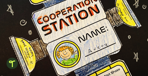 Cooperation Station — SEL and Character Education Craft teaching resource