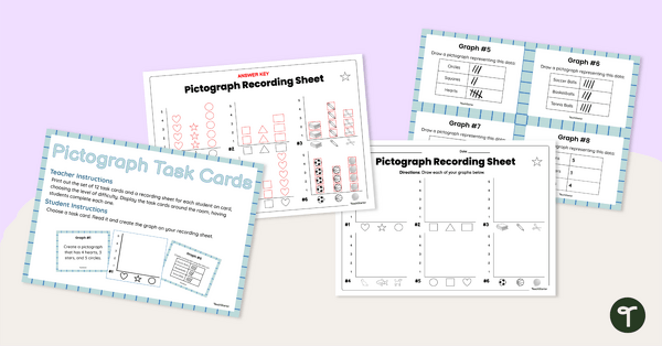 Go to Graphing (Pictographs) Task Cards teaching resource