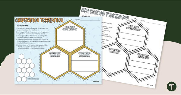 What is Cooperation?- Tessellation Art Project teaching resource