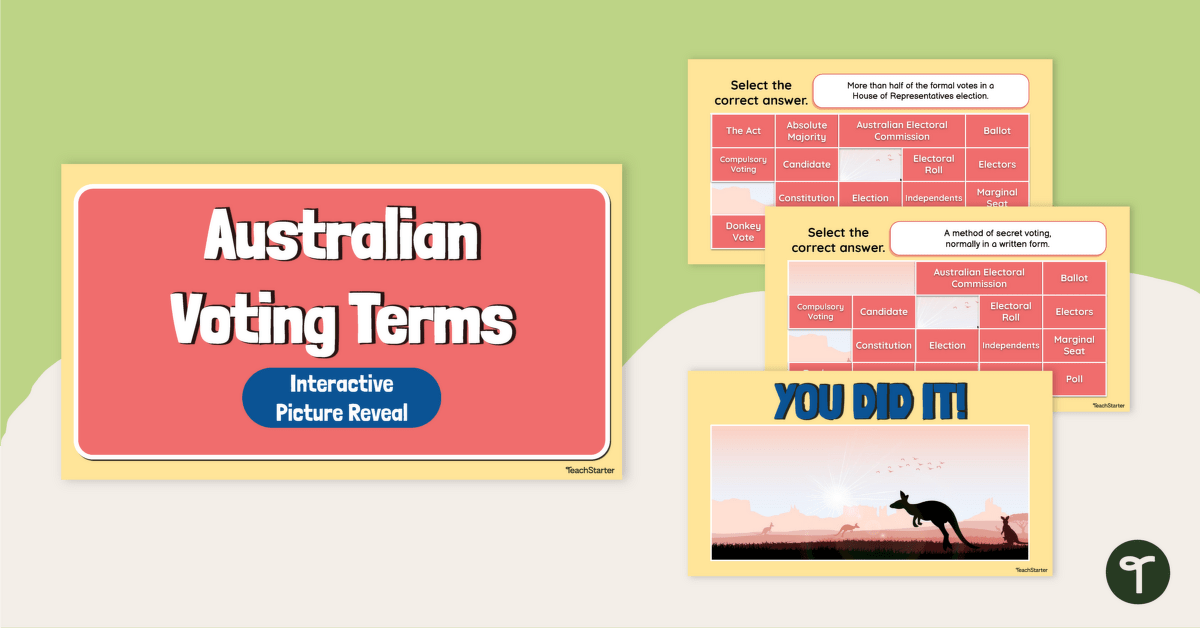 Australia’s System of Voting - Interactive Activity teaching resource