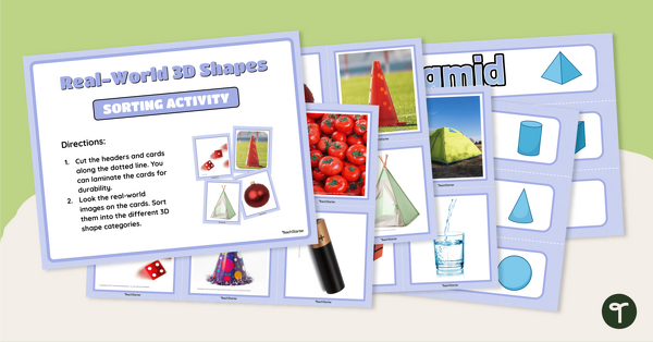 Go to Real-World 3D Shapes - Sorting Activity teaching resource