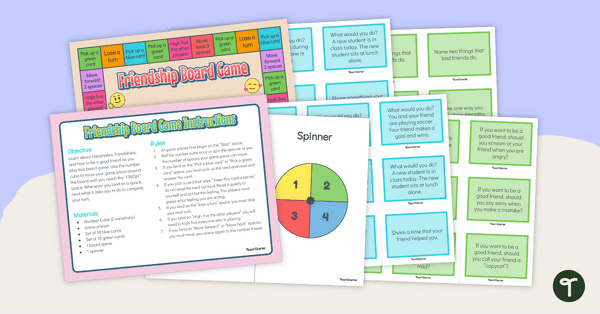 Friendship Fun! – Board Game teaching resource