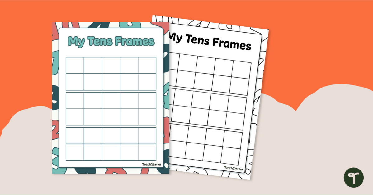 Numbers to 30 - Tens Frames - Printable teaching resource