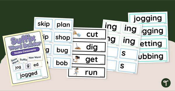 Go to Double Consonant Rule - Word Building Cards teaching resource