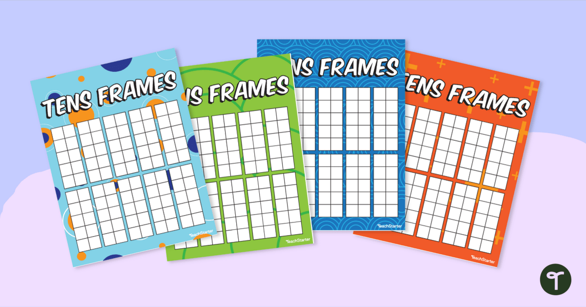 Numbers to 100 - Printable Tens Frames teaching resource