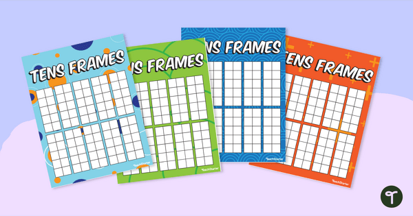 Colourful Tens Frames teaching resource