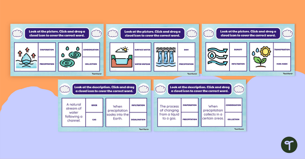 Go to Water Cycle Interactive Activity Cards teaching resource