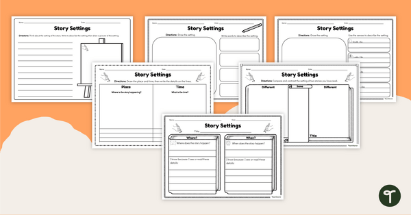 Story Settings - Graphic Organizers teaching resource