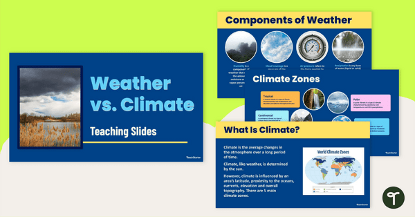 去天气与气候——教学幻灯片和指导笔记教学资源