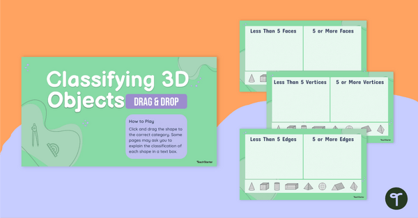 Go to Classifying 3D Objects - Interactive Activity teaching resource