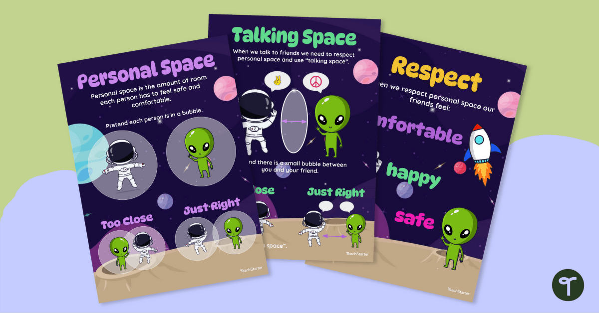 Personal Space Posters teaching resource