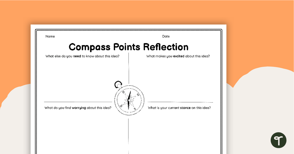Reflection Activity - Compass Points teaching resource