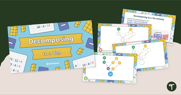 Decomposing Numbers -  Subtraction Teaching Slides teaching resource