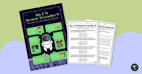 Image of Am I A Space Invader? Poster and Worksheet Set