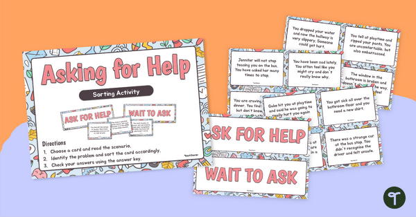 Go to Asking for Help Sorting Activity teaching resource