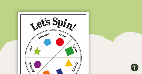 Go to Let's Spin - Shapes Spinner Activity teaching resource
