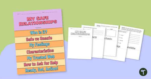 Go to My Safe Relationships Flipbook teaching resource